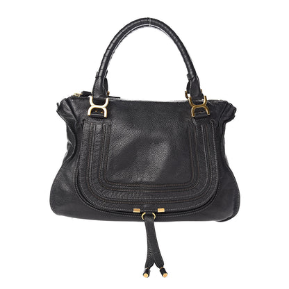 Chloe Calfskin Large Marcie Satchel Black 1 of 15