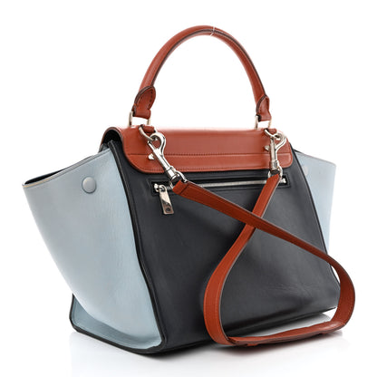 Celine Smooth Calfskin Small Tri-Color Trapeze Pale Blue 3 of 16