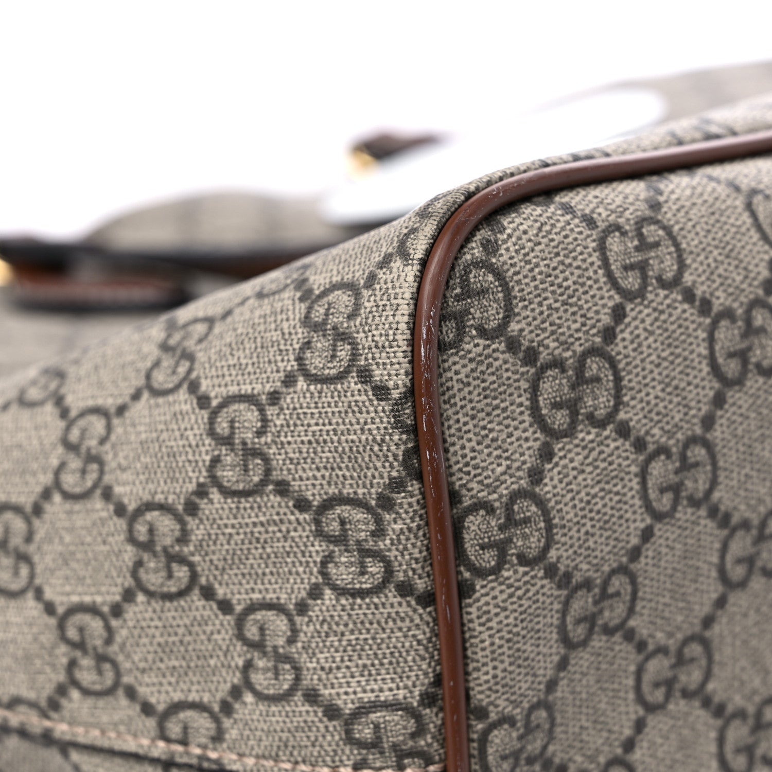 Gucci Soft GG Supreme Monogram Medium Crossbody Tote Beige Cuir 8 of 15