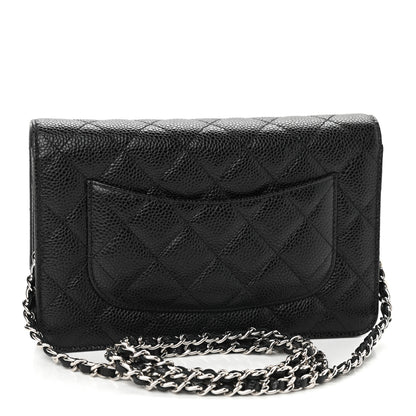 Chanel Caviar Quilted Wallet On Chain WOC Black 3 of 10