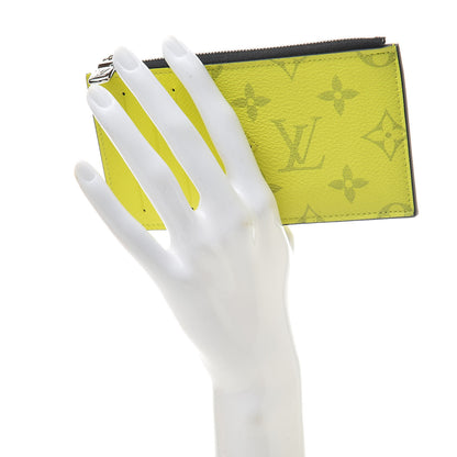 Louis Vuitton Monogram Taiga Coin Card Holder Yellow 2 of 7