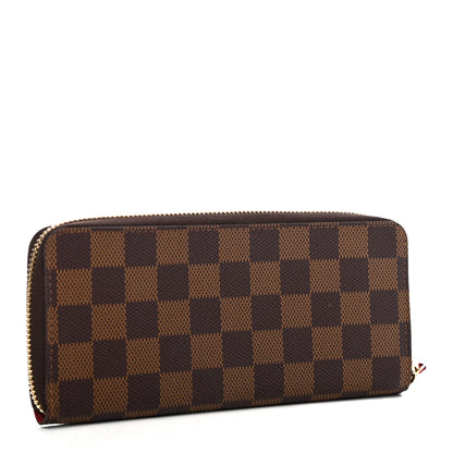 Louis Vuitton Damier Ebene Clemence Wallet Cherry 2 of 4