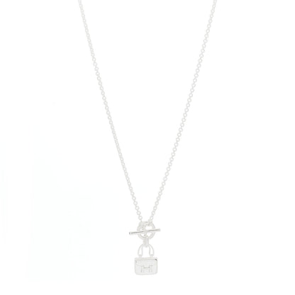 Hermes Sterling Silver Constance Amulettes Pendant Necklace 1 of 5