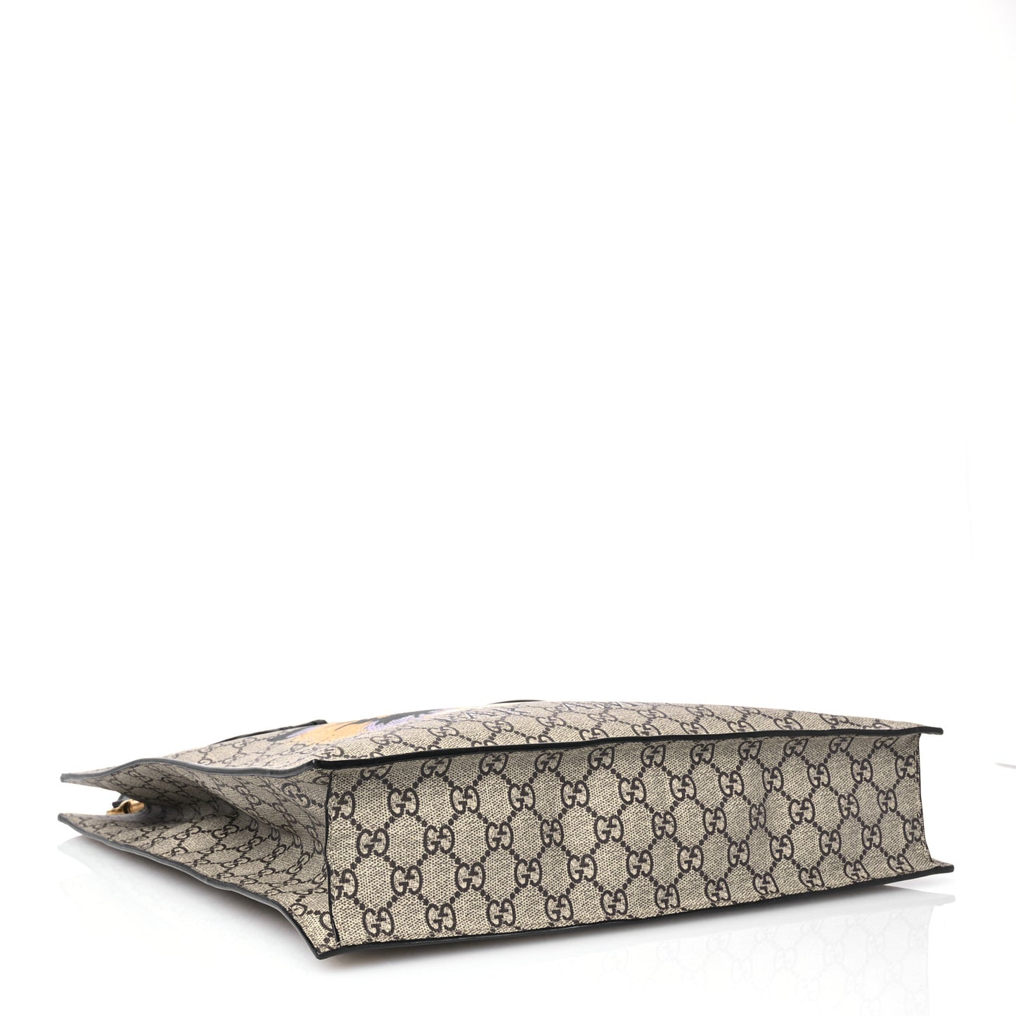 GG Supreme Monogram L'Aveugle Par Amour Print Vertical Tote Black