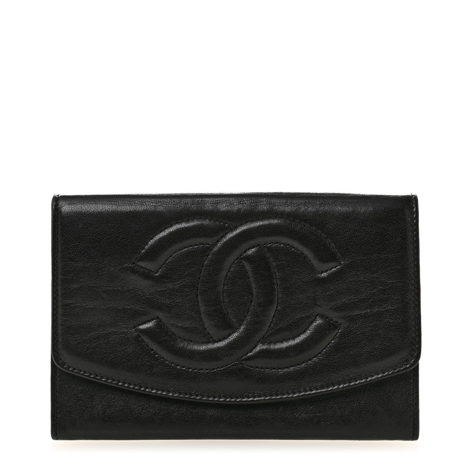 Chanel Lambskin Timeless CC Flap Wallet Black 1 of 13
