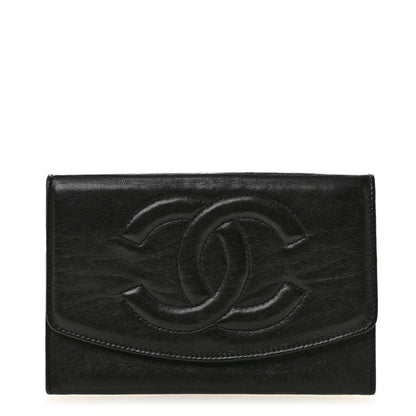 Chanel Lambskin Timeless CC Flap Wallet Black 1 of 13