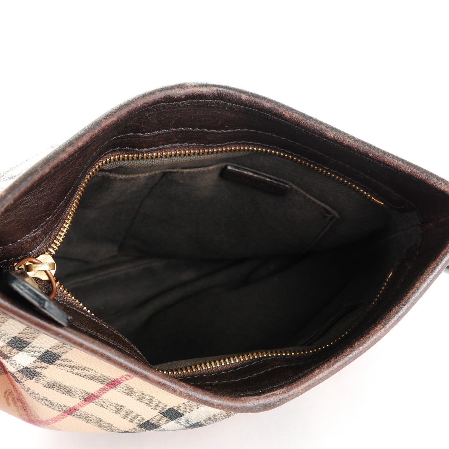 Haymarket Check Pleated Crossbody Bag