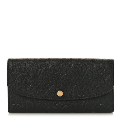 Louis Vuitton Empreinte Emilie Wallet Black Dune 1 of 9