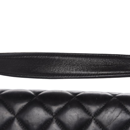 Chanel Lambskin Quilted East West Flap Black 19 of 22
