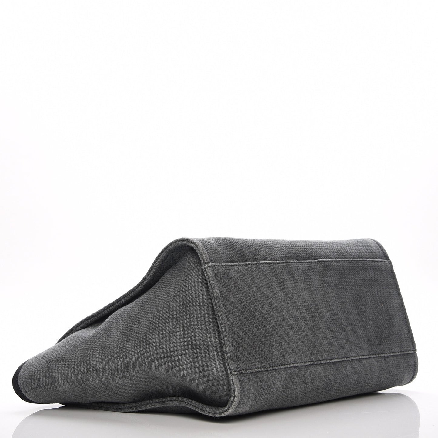 Canvas Large Deauville Tote Dark Grey