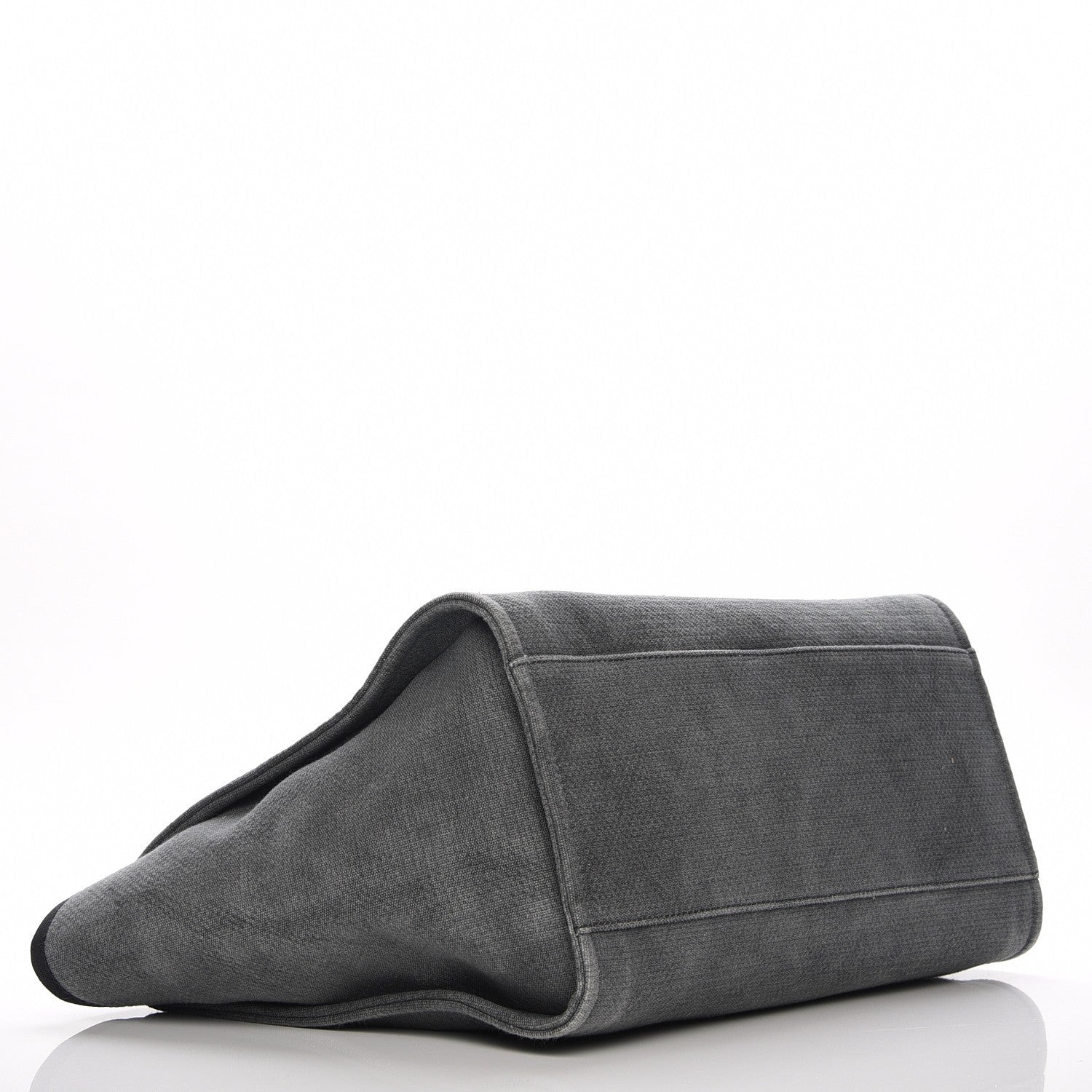Chanel Canvas Large Deauville Tote Dark Grey 5 of 8