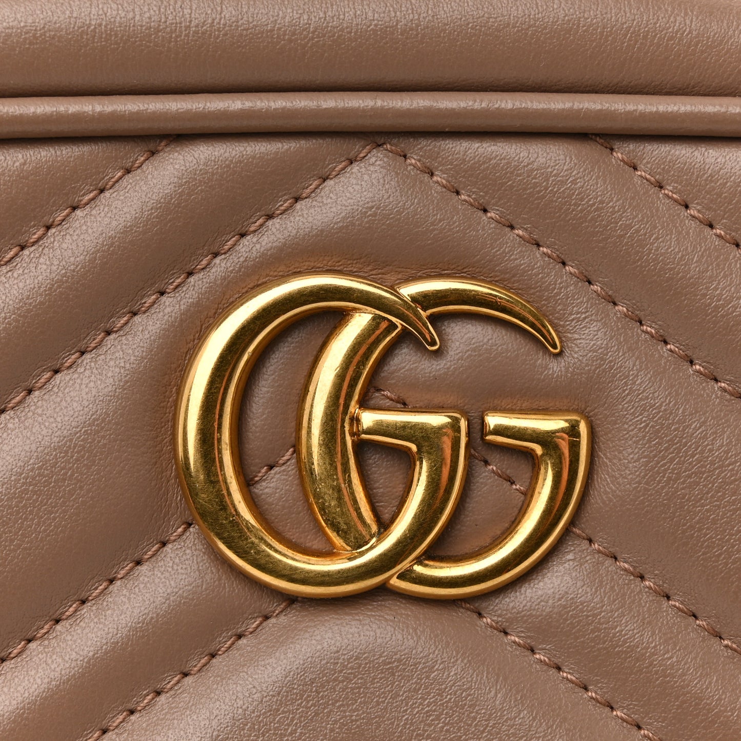 Calfskin Matelasse Mini GG Marmont Chain Shoulder Bag Porcelain Rose