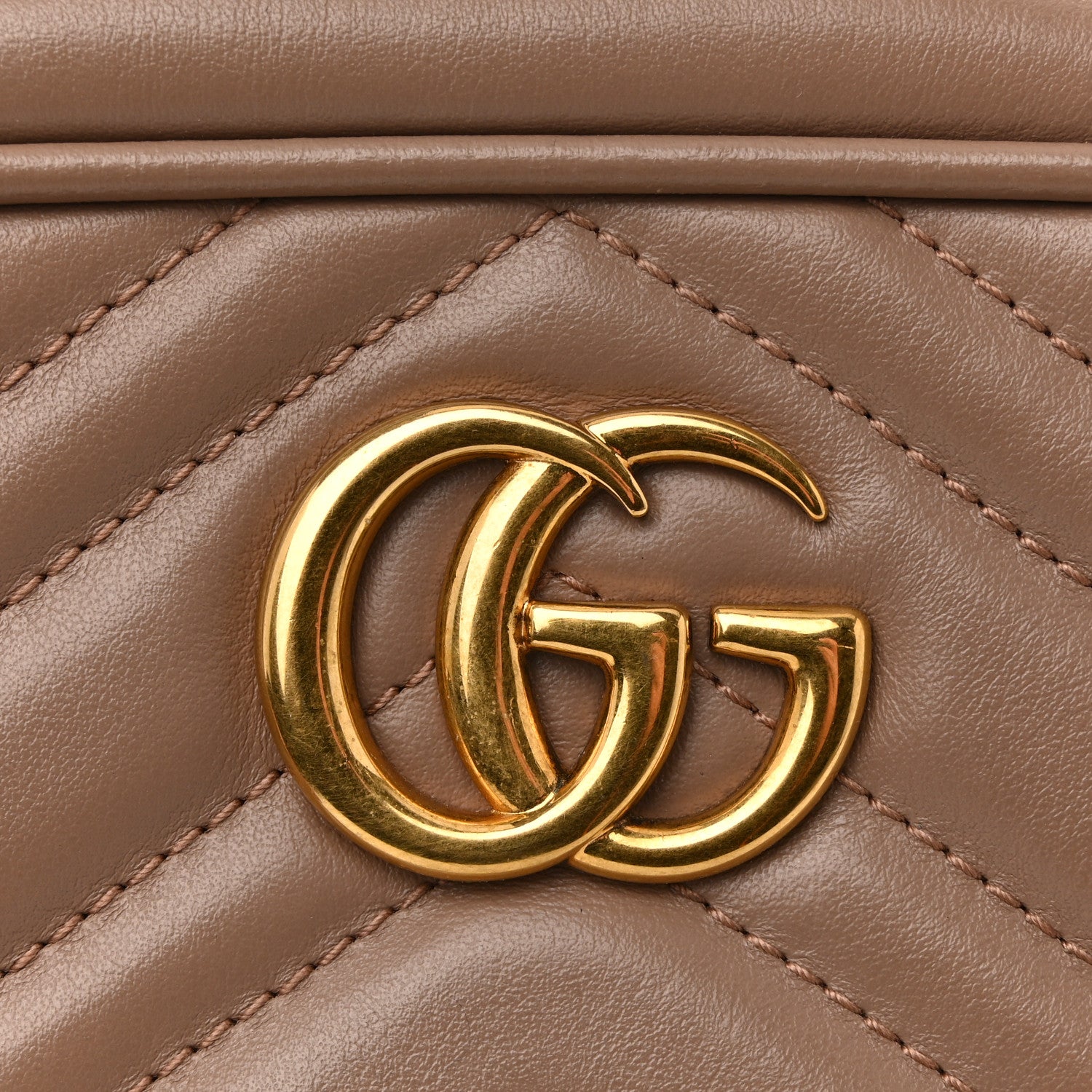 Gucci Calfskin Matelasse Mini GG Marmont Chain Shoulder Bag Porcelain Rose 11 of 14