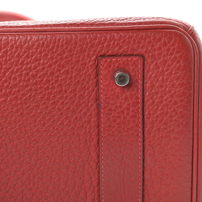 Hermes Taurillon Clemence JPG Shoulder Birkin II 42 Rouge Vif 15 of 15