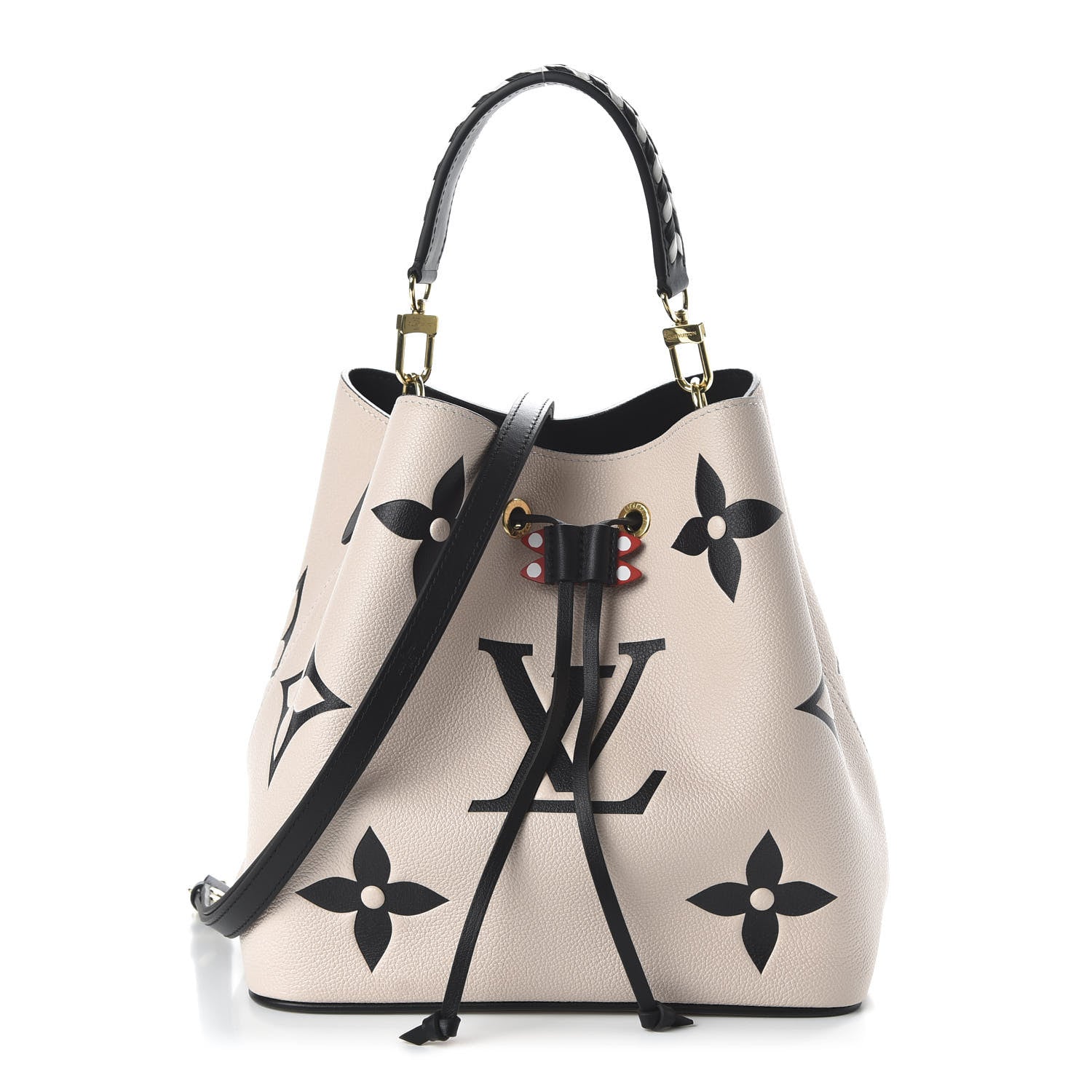 Louis Vuitton Empreinte Monogram Giant Crafty Neonoe MM Creme Black 2 of 11