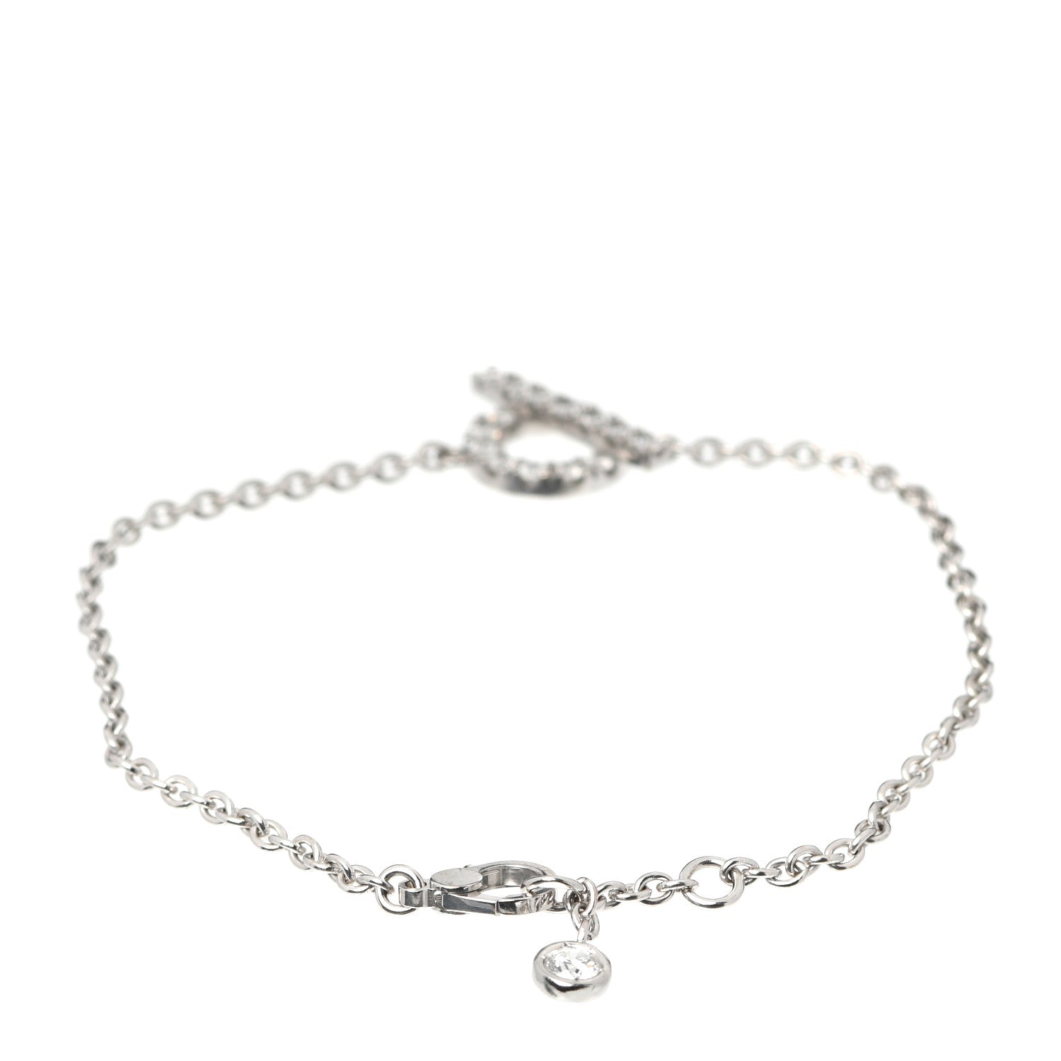 Hermes 18K White Gold Diamond Finesse Bracelet ST 3 of 6
