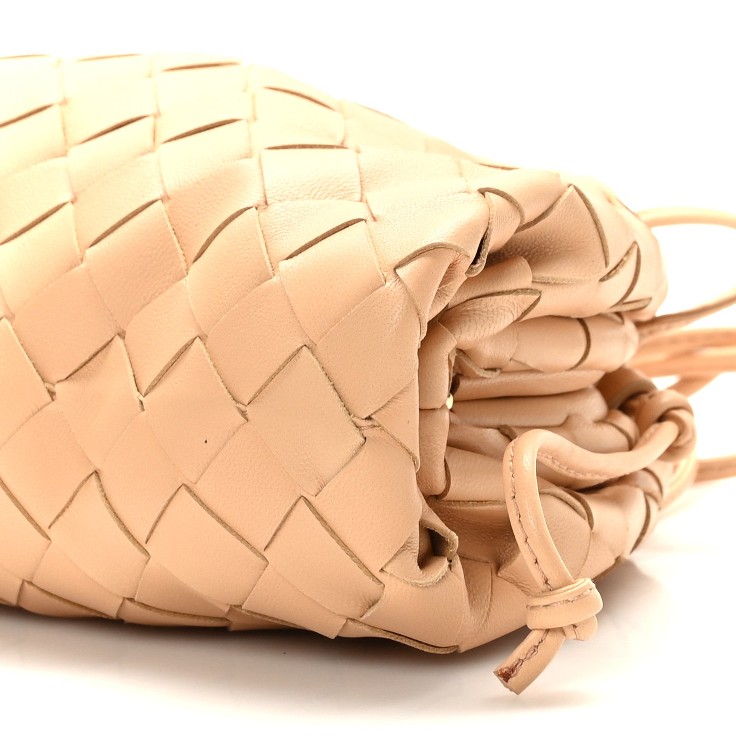 Bottega Veneta Nappa Intrecciato The Mini Pouch Almond 9 of 9