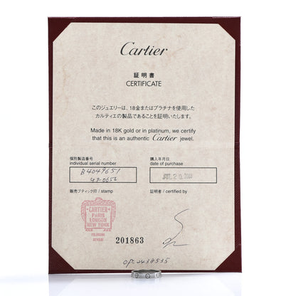 Cartier 18K White Gold 3.5mm LOVE Wedding Band Ring 51 5.75 5 of 5