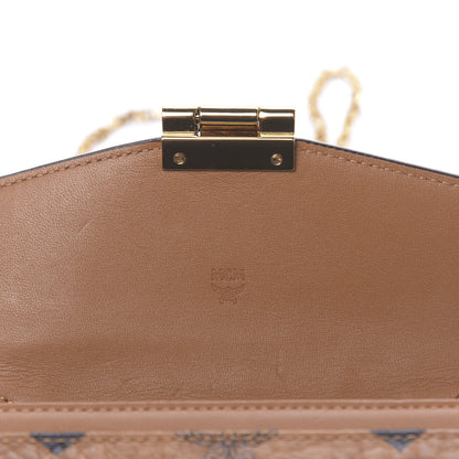 MCM Visetos Large Patricia Wallet On Chain Cognac 6 of 11