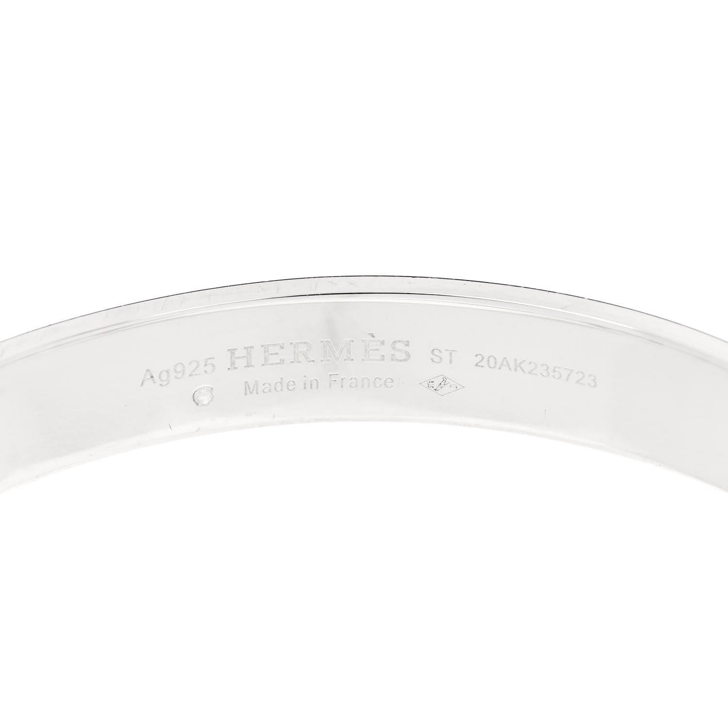 Hermes Sterling Silver PM Collier De Chien Bracelet ST 3 of 3