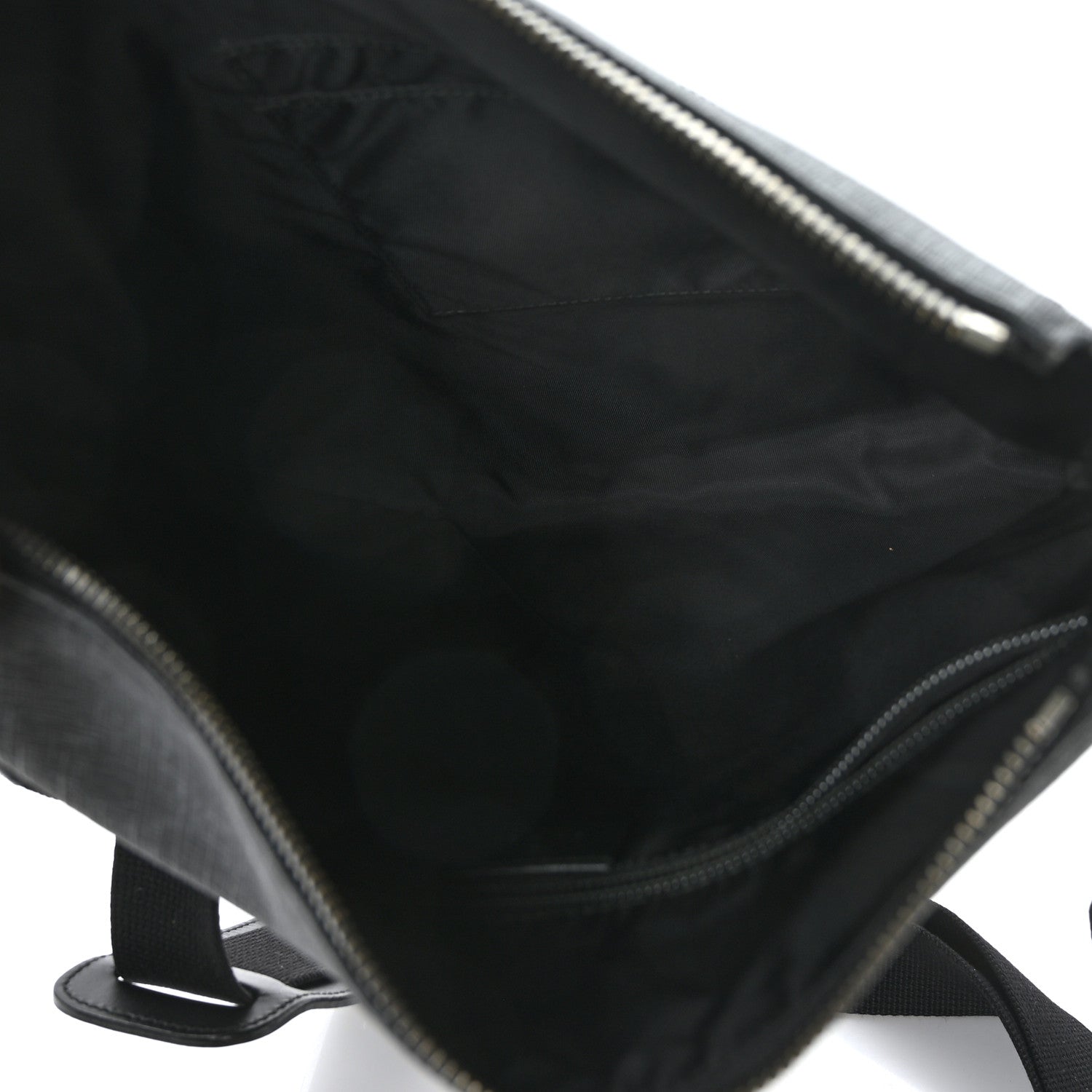 Gucci GG Supreme Monogram Crossbody Messenger Bag Black Grey 5 of 9