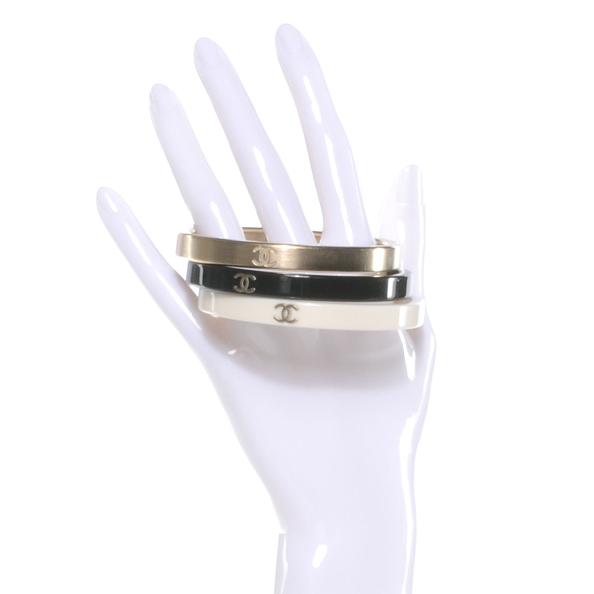 Chanel CC Bangle Set of 3 2 of 4