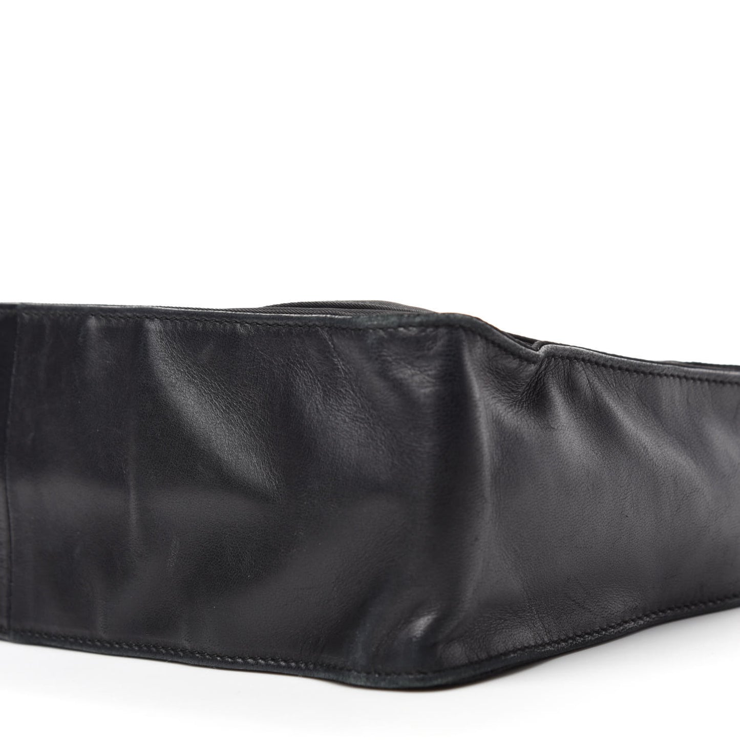 Nylon Tessuto Messenger Bag Black