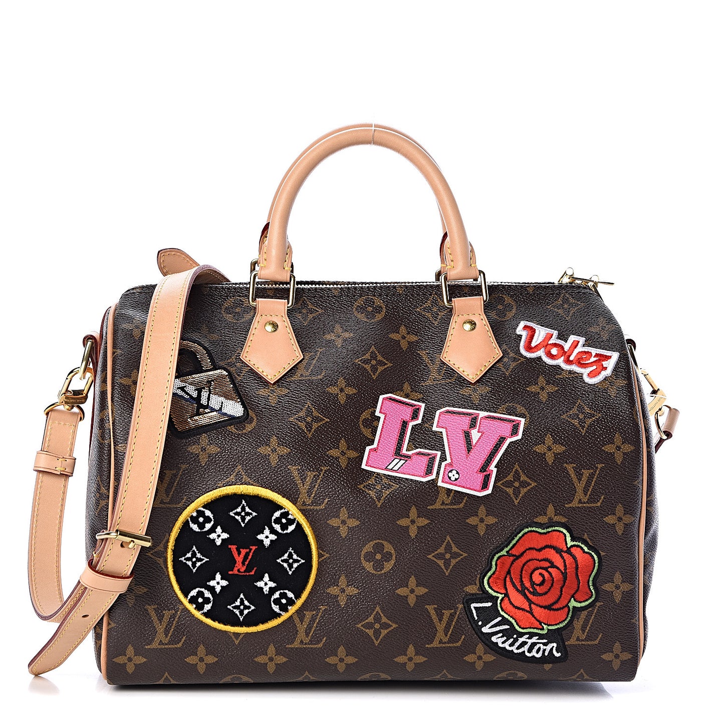 Monogram Patches Speedy Bandouliere 30
