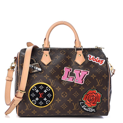 Louis Vuitton Monogram Patches Speedy Bandouliere 30 1 of 11