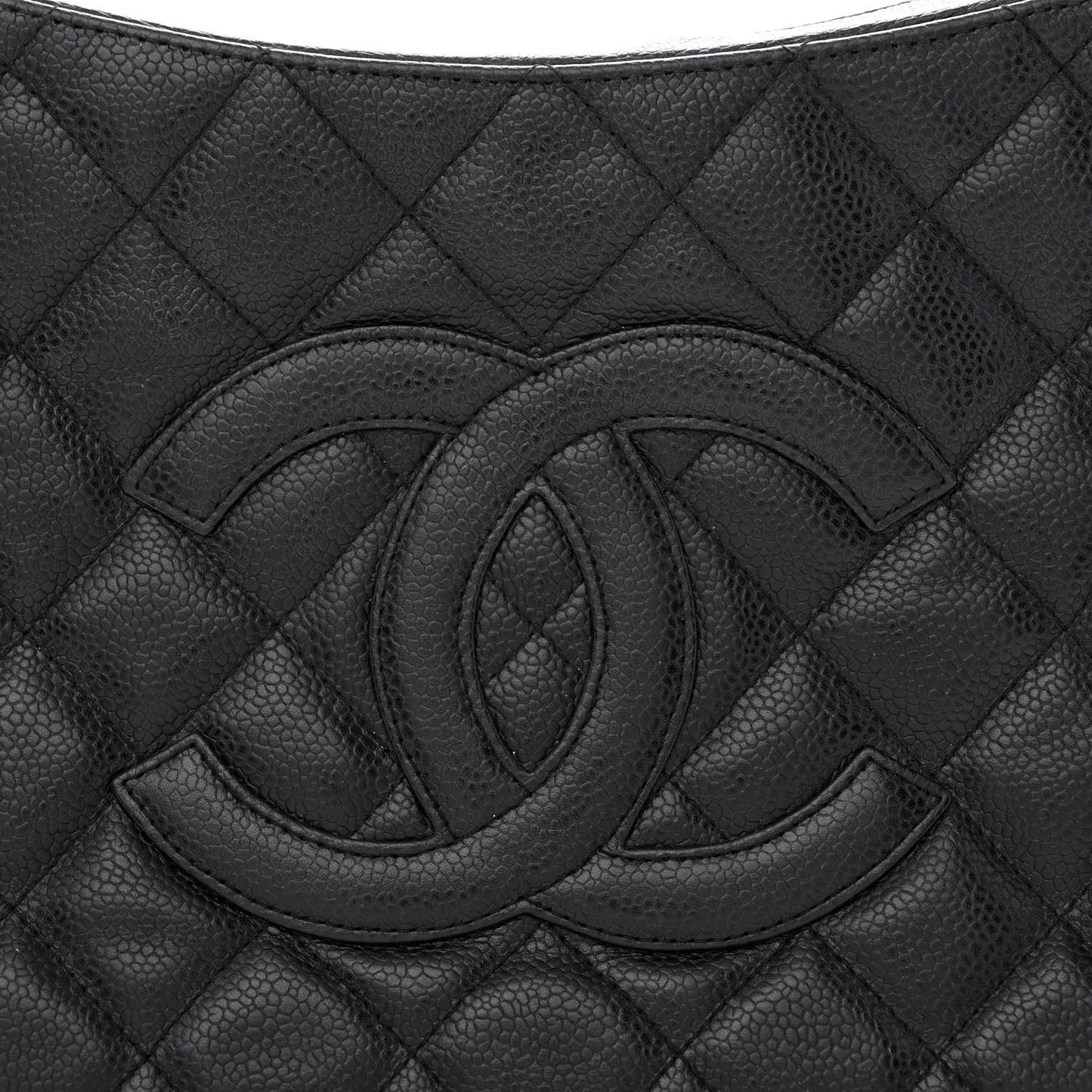 Caviar Quilted Timeless CC Shoulder Bag Black