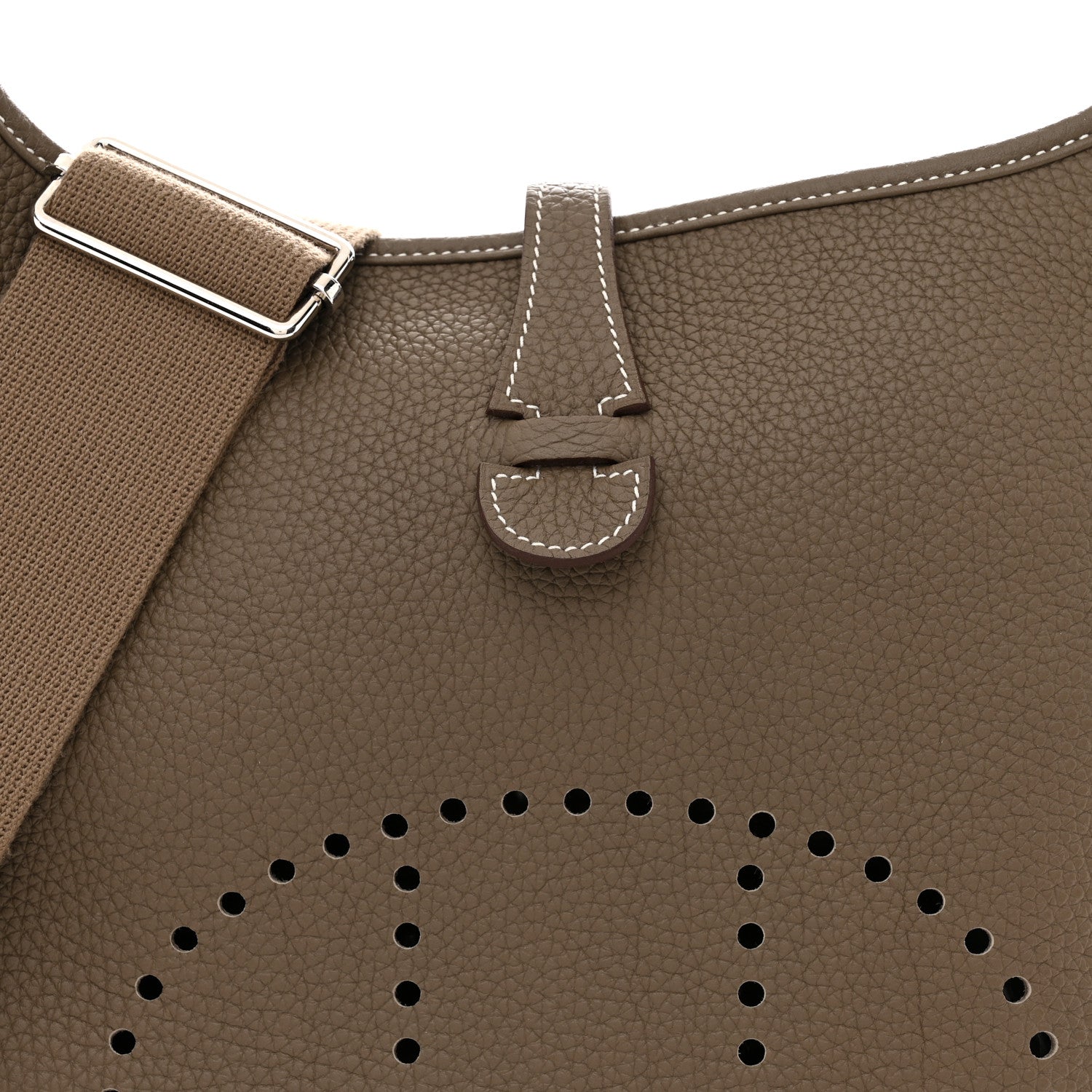 Hermes Taurillon Clemence Evelyne III PM Etoupe 8 of 12