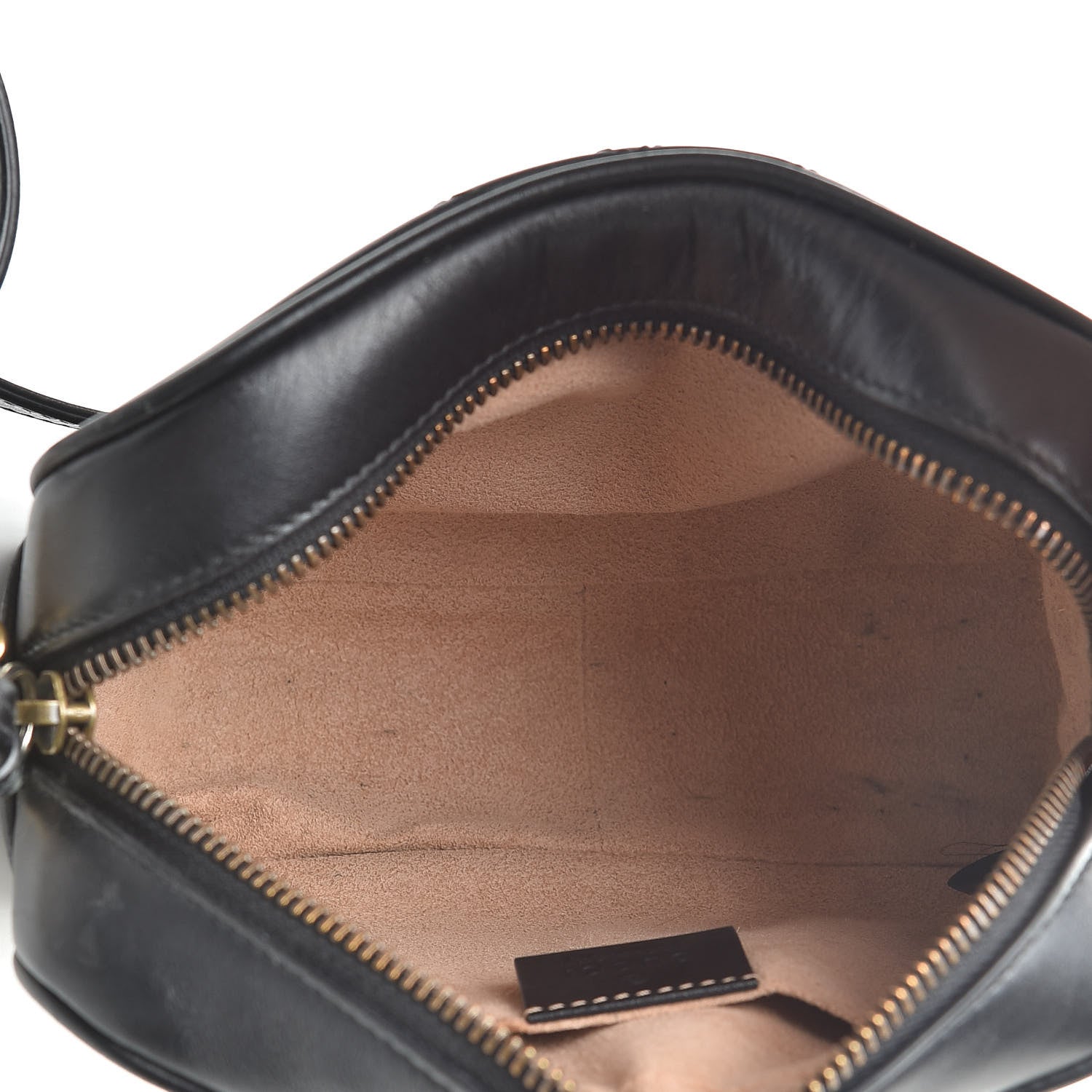 Gucci Calfskin Matelasse Mini GG Marmont Chain Shoulder Bag Black 5 of 16