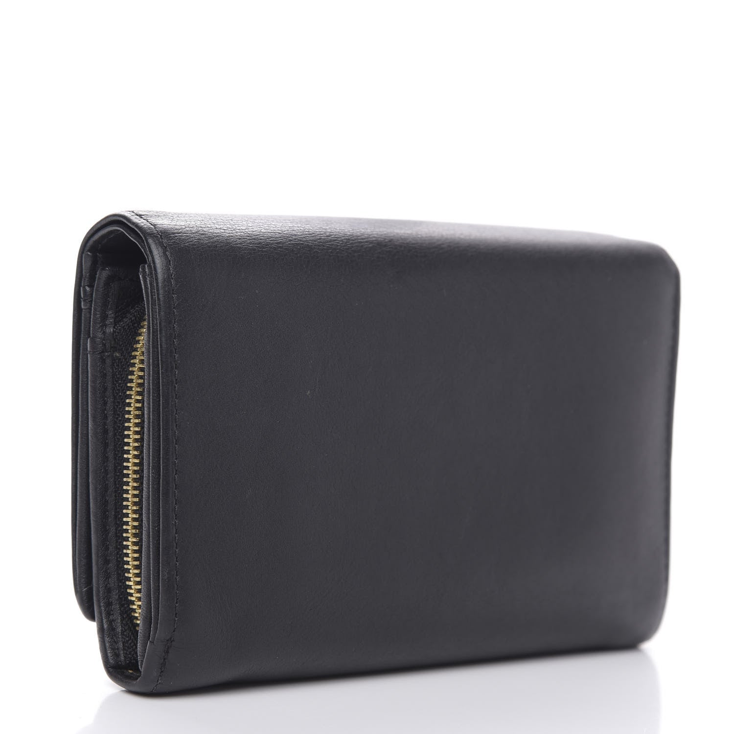 Mulberry Goatskin Bow French Wallet Black 3 of 9