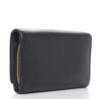 Mulberry Goatskin Bow French Wallet Black 3 of 9