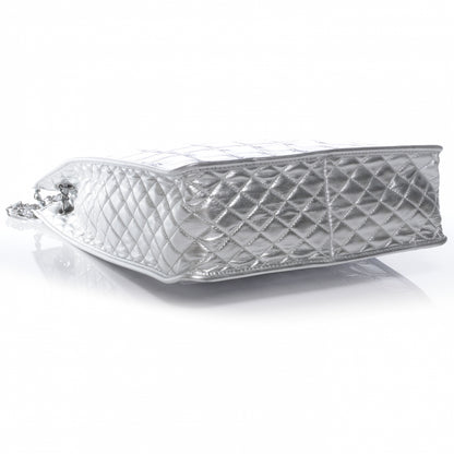 Chanel Vinyl Ice Cube Large Shopper Tote Silver 4 of 7