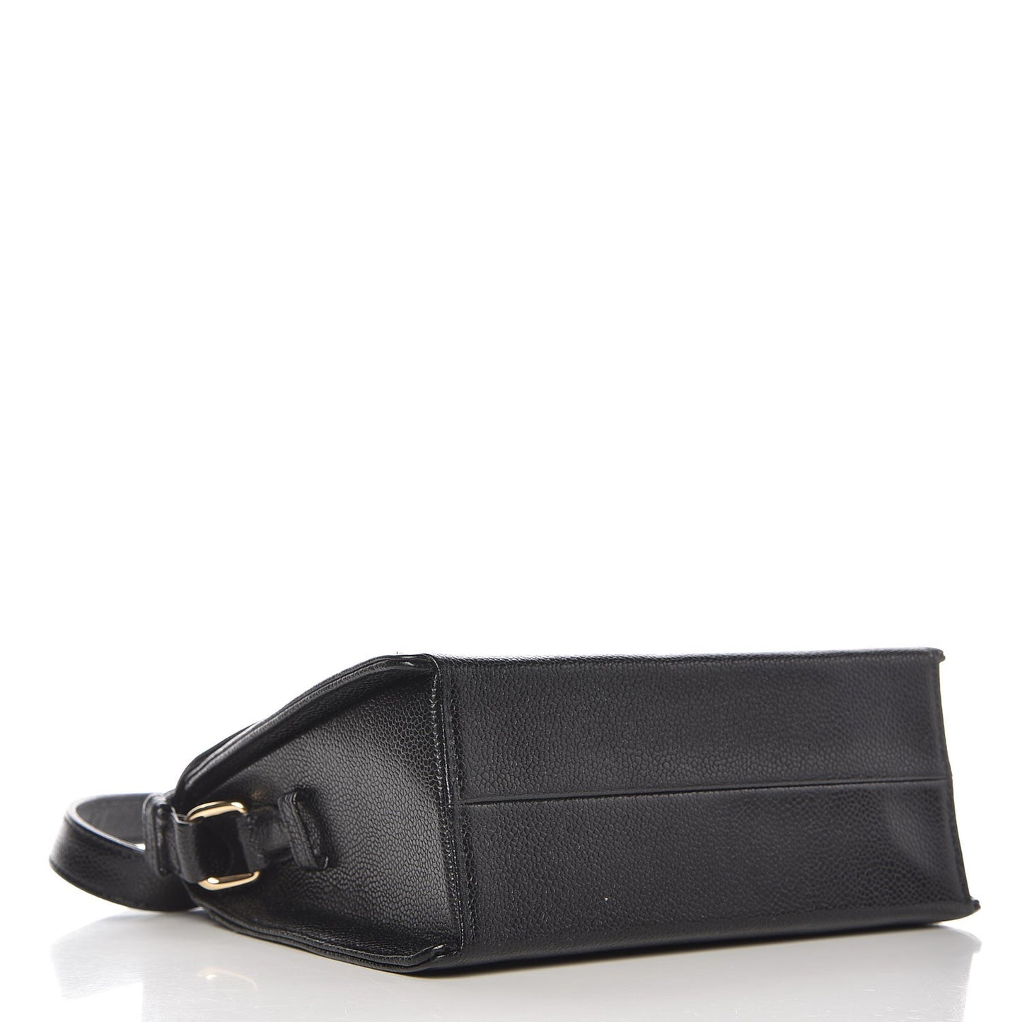 Caviar Mademoiselle Flap Shoulder Bag Black