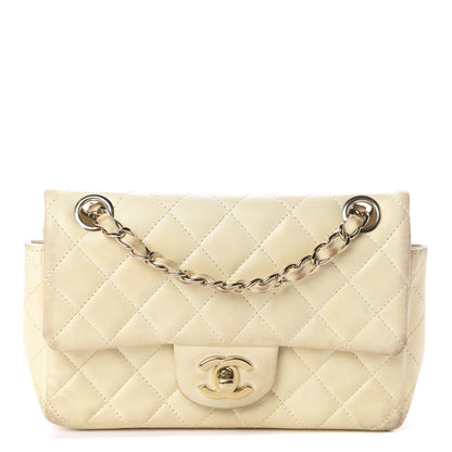 Chanel Lambskin Quilted Mini Rectangular Flap Beige 1 of 8