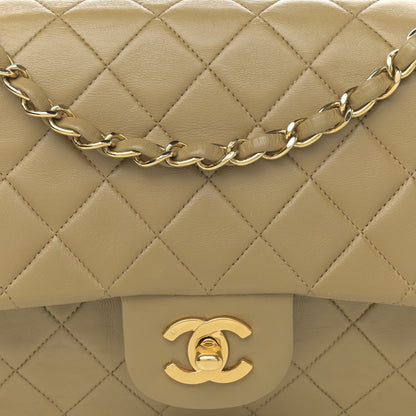 Chanel Lambskin Quilted Medium Double Flap Beige 9 of 14