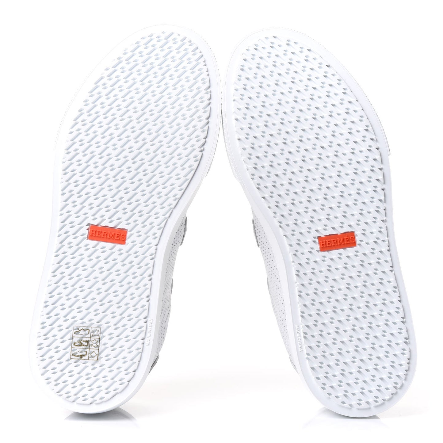 Calfskin Perforated Day Sneakers 38 White