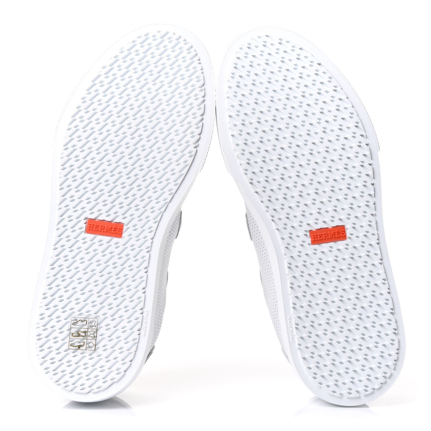 Hermes Calfskin Perforated Day Sneakers 38 White 7 of 13
