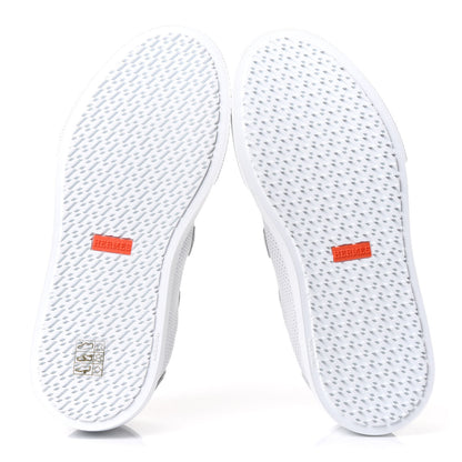 Hermes Calfskin Perforated Day Sneakers 38 White 7 of 13