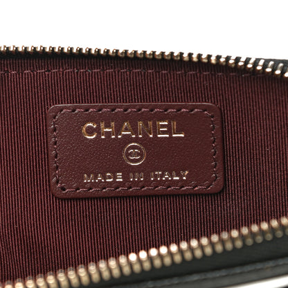 Chanel Caviar Quilted Zip Card Holder Wallet Black 6 of 11