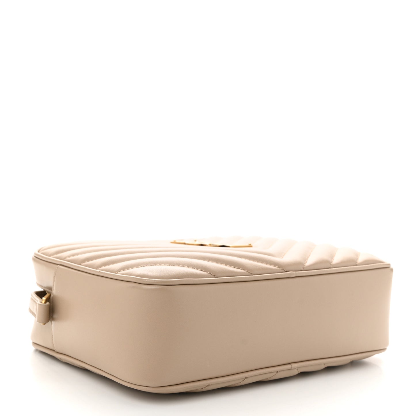 Calfskin Matelasse Monogram Lou Camera Bag Dark Beige