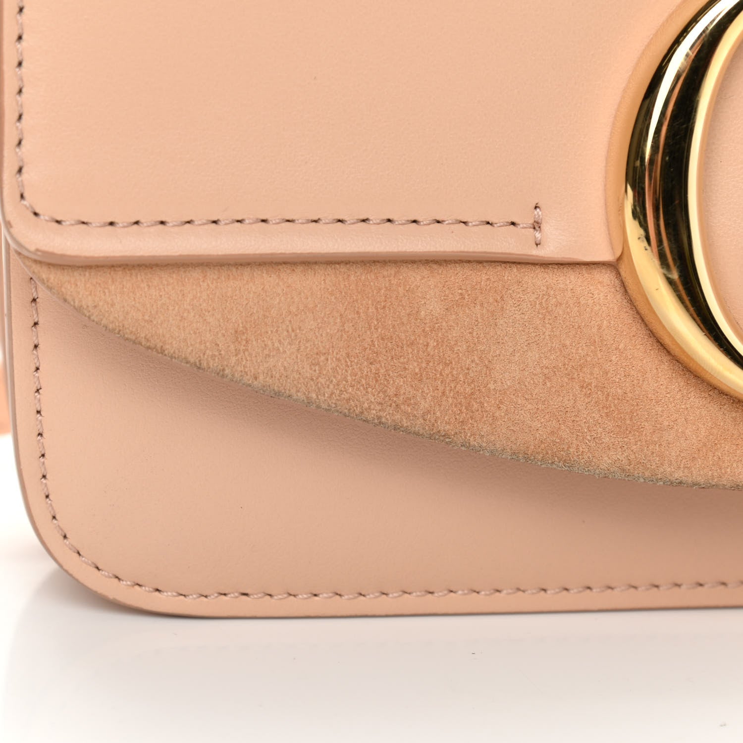 Chloe Calfskin Suede C Clutch With Chain Blushy Pink 11 of 13