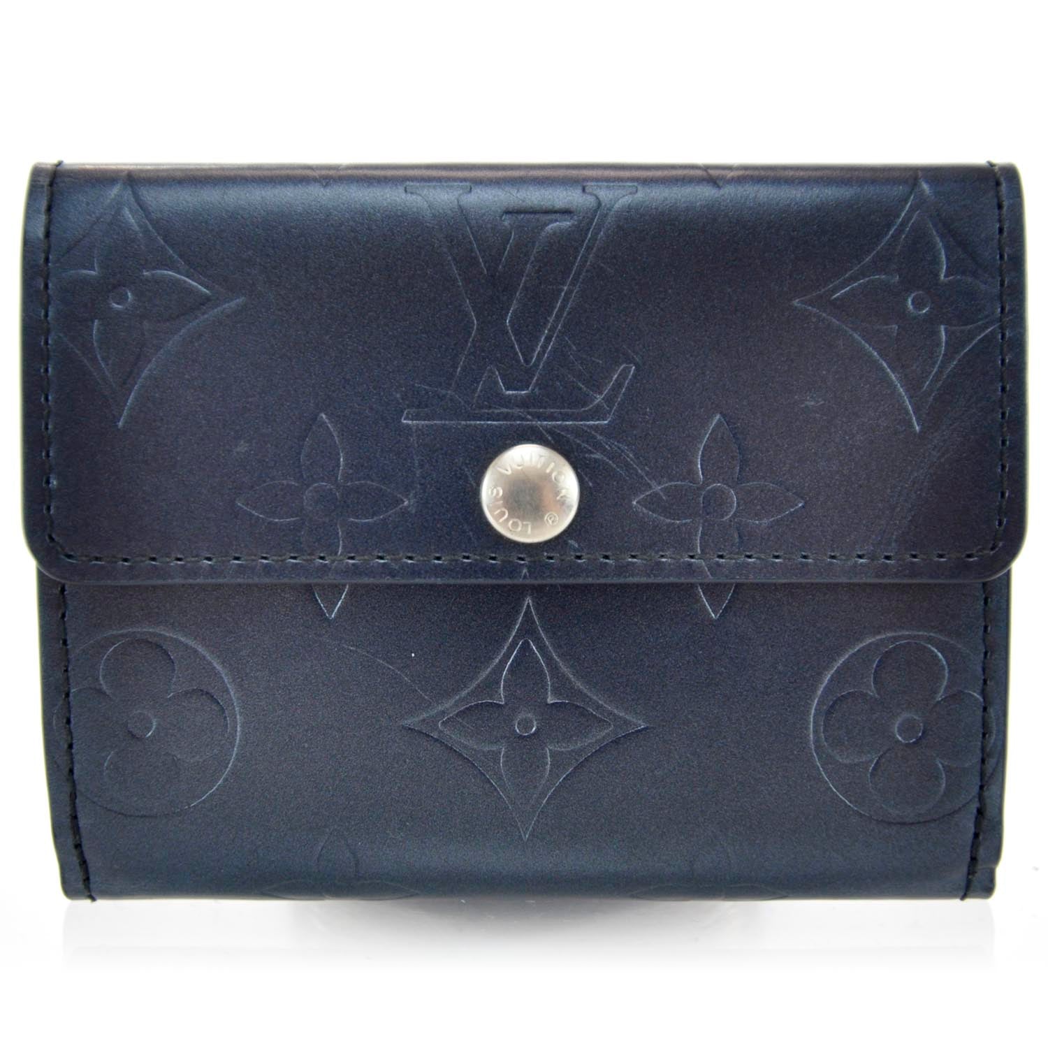 Louis Vuitton Mat Monogram Ludlow Wallet Blue 1 of 7