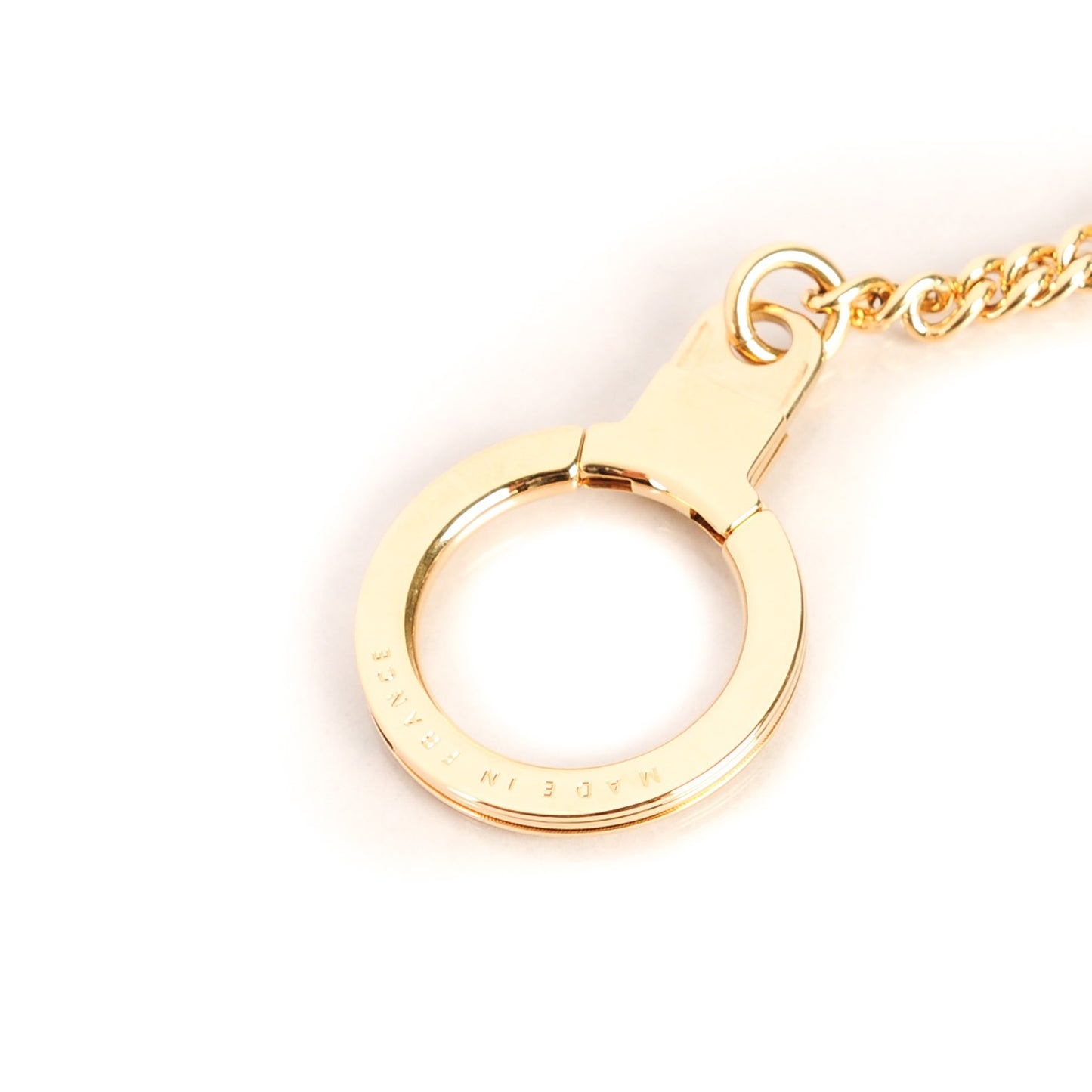 Metal Pochette Extender Key Ring Chain Gold