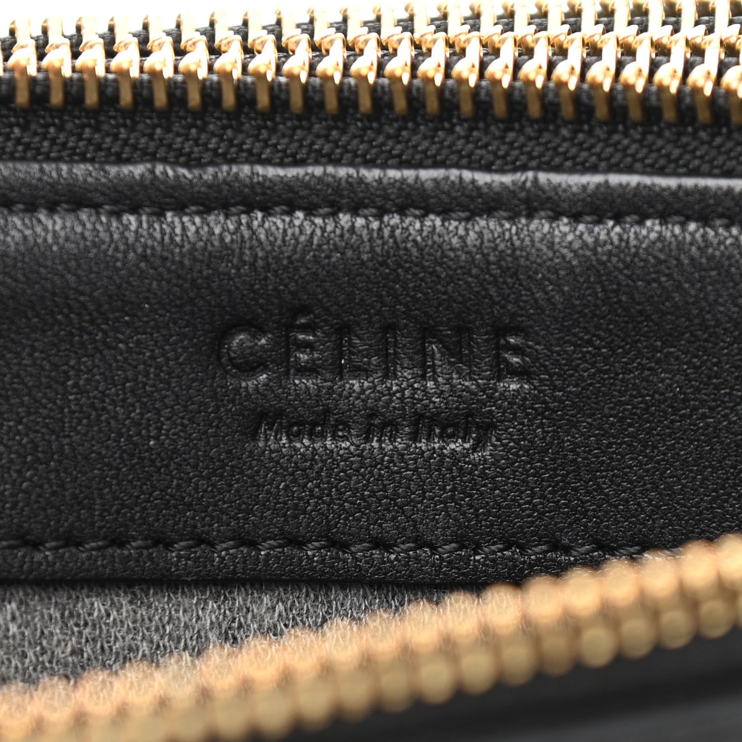 Celine Lambskin Large Trio Crossbody Bag Black 9 of 16