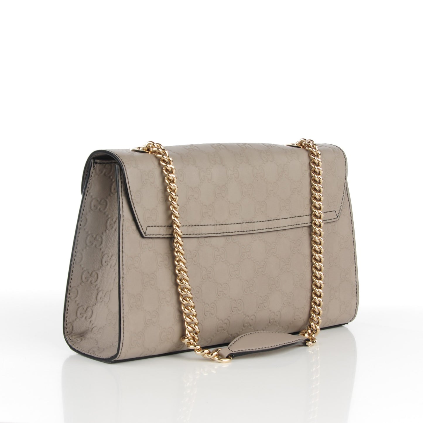 Soft Guccissima Medium Emily Chain Shoulder Bag Storm Grey