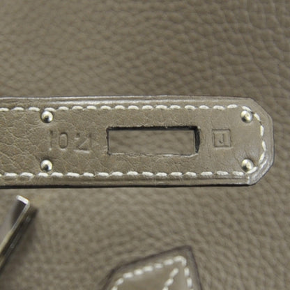 Hermes Taurillon Clemence Birkin 35 Etoupe 12 of 13