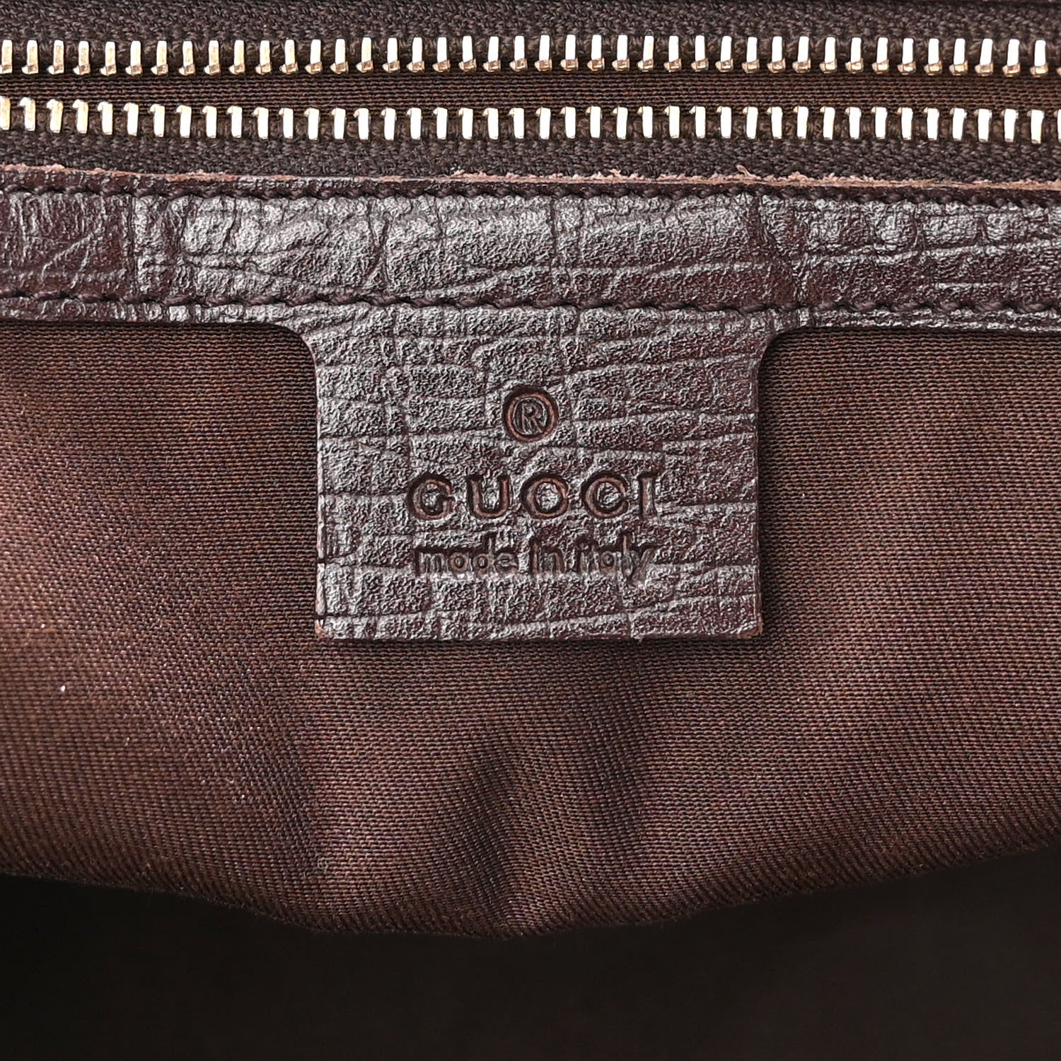 Gucci Monogram Medium Jolicoeur Tote Dark Brown 6 of 10